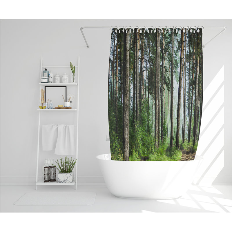 Ella-Faith 13 Piece Polyester Shower Curtain Set