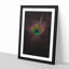 Purple Peacock Feather 1 Piece Single Picture Frame Wall Art on MDF-56864063-56864065