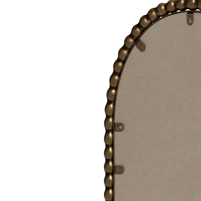 Miroir rétro Iron Art, effet antique, suspension murale, Verticale, Doré