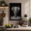 Elephant Face Modern - Wrapped Canvas-332522528-332522535