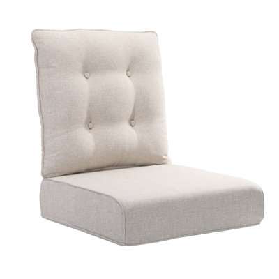 Coussins de remplacement pour canapé d'extérieur en oléfine toutes saisons, coussins de siège profond résistants à l'eau et aux rayons UV pour mobilier d'extérieur, plusieurs couleurs disponibles, 1 à 10 paires