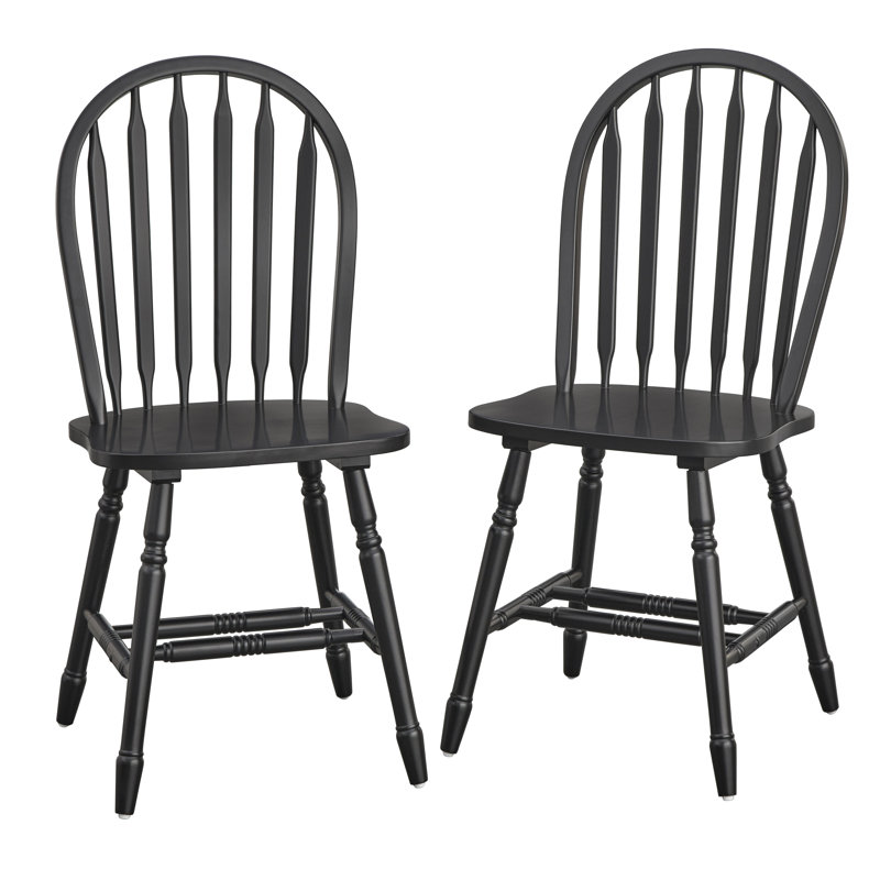Tolman 17.5'' H Solid Wood Side Chair, Black