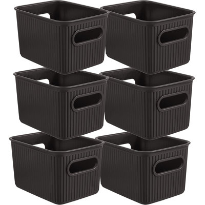 Ribbed Plastic Basket Set