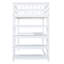 Lit mezzanine simple avec tablettes de rangement et bureau sous le lit-1016178322-1016178321