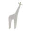 Élégante statuaire de girafe Andora en résine blanche de 16 pouces, parfaite pour inspirer l'élégance de la maison