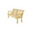 Banc de jardin robuste en bois traité