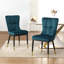 Chaise Parsons rembourrée et revêtue de velours-1363117533