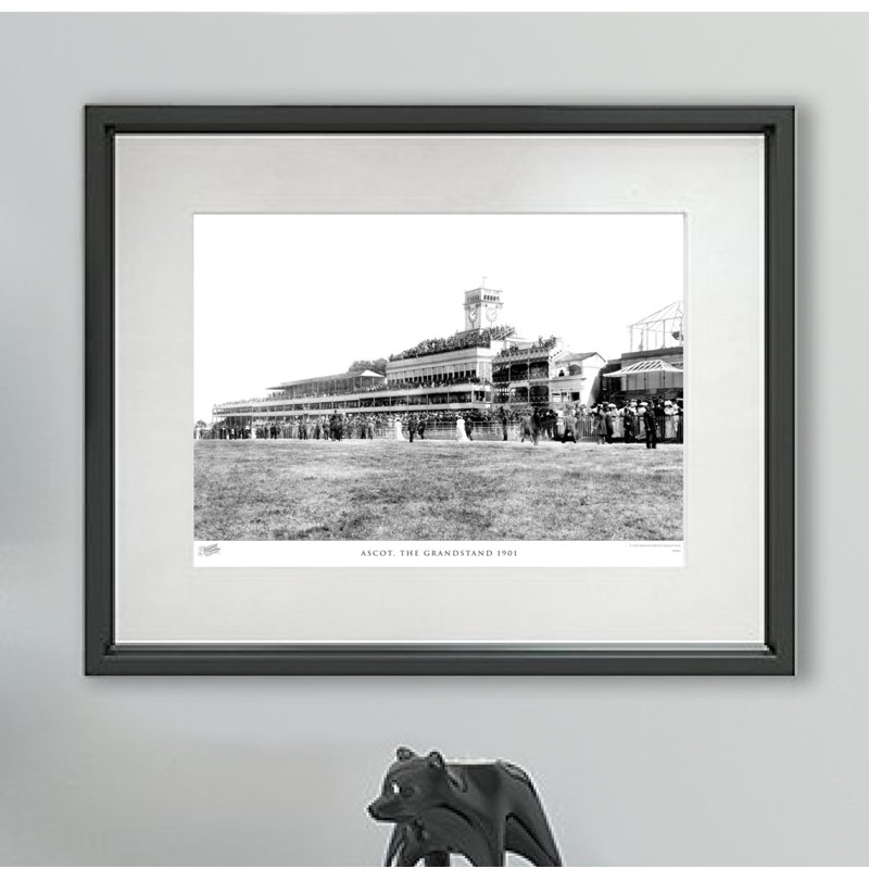 Ascot, The Grandstand 1901 - Single Picture Frame Print, 40cm H X 50cm W x 2cm D