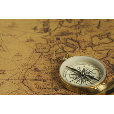 " Compass On Map " by Arsenisspyros