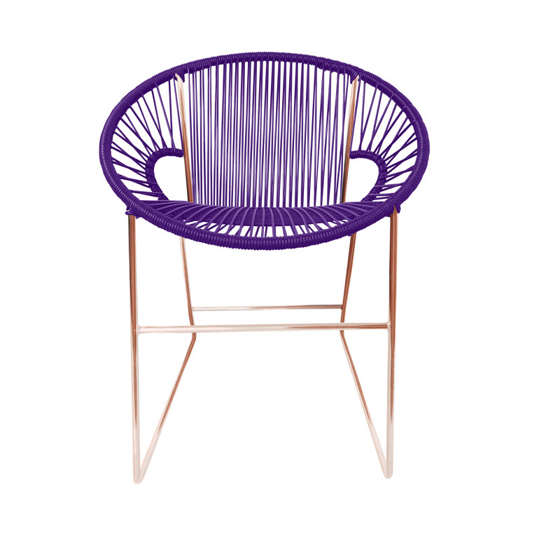 Chaise de patio Puerto, Mauve / cuivre