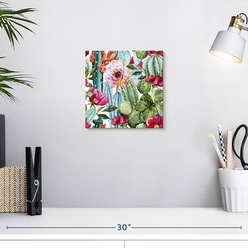 Fleurs de cactus colorées Harnek, H 10 po x l 10 po