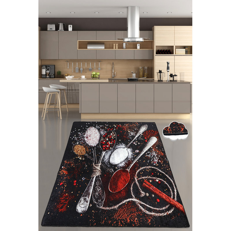 Antibacterial Hall Carpet, 3.3 x 6.6 Feet, 100% Polyester, 0.4 Inch Pile Height | Non-Slip Underside, Machine Washable at 86°F | Durable, Easy to Clean, Perfect for High Traffic Areas, Modern Design