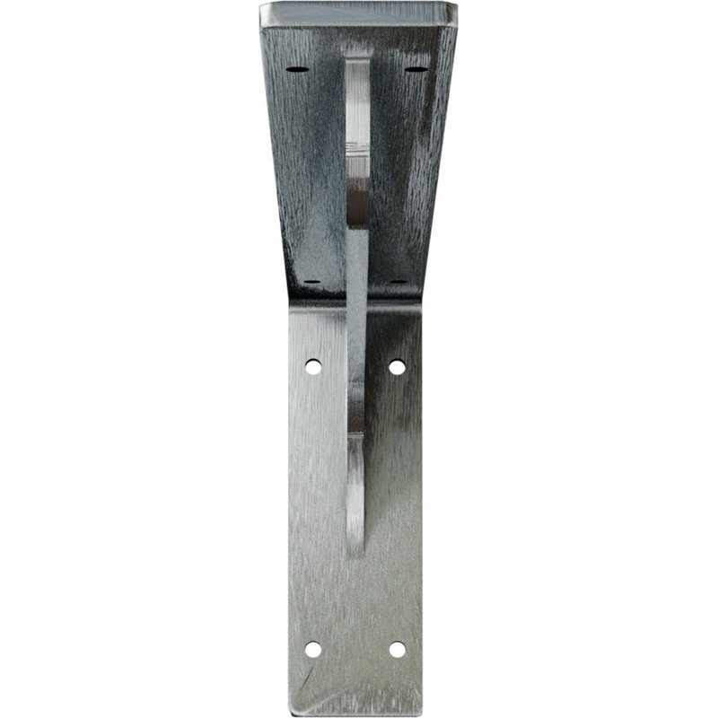 2"W x 18"D x 6 1/2"H Embrey Steel Bracket, Unfinished, 6.5" H x 2" W x 18" D, Unfinished