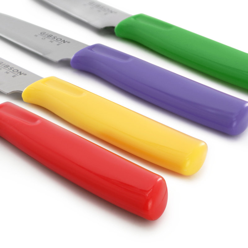 Gibson 3.5" Paring Knife & Sheath in 4 Assorted Colors