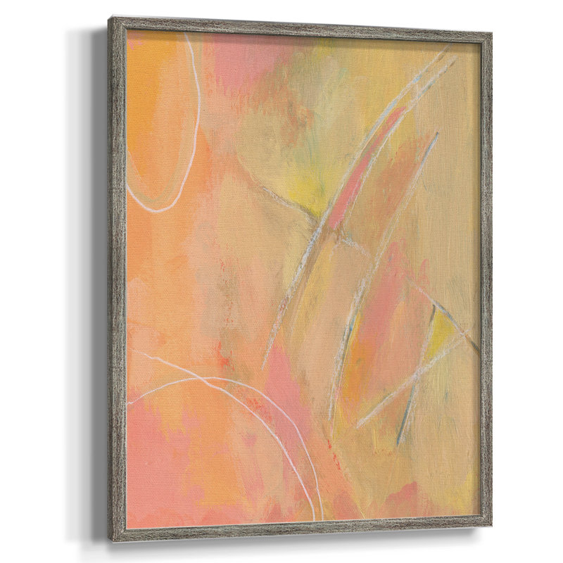 «Peach Bliss III», reproduction encadrée - bois massif, H 11 po x l 9 po