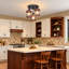 3-Light Farmhouse Semi Flush Mount Ceiling Light