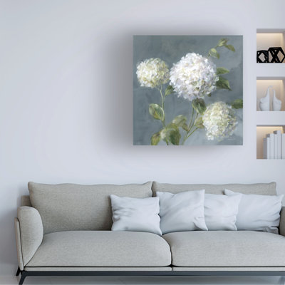 Wrapped Canvas Wall Art - Danhui Nai 'Summer Simplicity' Wall Art for Living Room, Bedroom, or Office Décor  - 14x14