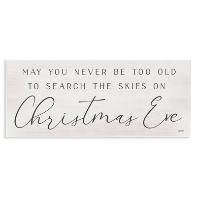 «Inspiring Christmas Eve Typographie Sentiment Script», estampe numérique encadrée par Lux + Me Designs
