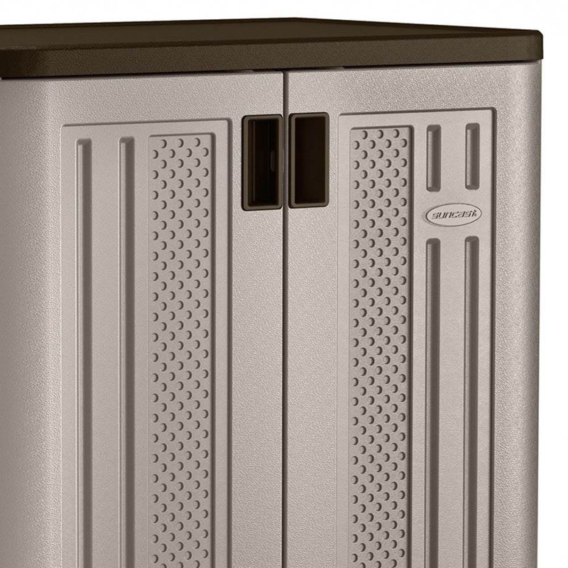 2 Piece Resin Single Storage Cabinet ( 33'' H x 20.2'' W x 30'' D)