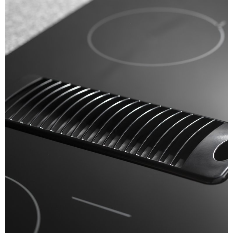 Downdraft Electric Cooktop, Black, Black