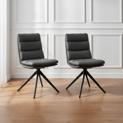 51.6 cm H Upholstered Faux Leather Dining Chair