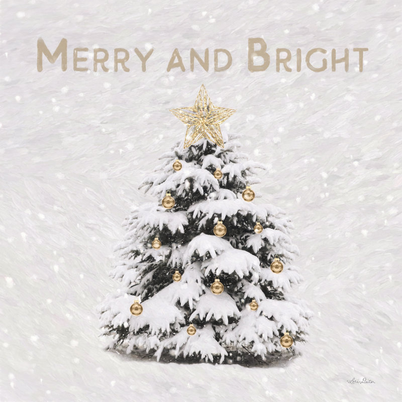 «Merry And Bright» par Lori Deiter, H 12 po x l 12 po