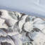 Édredon bleu grand 8 pièces en coton imprimé avec une touche chic décontractée, grand motif floral, comprend 1 édredon, 2 taies décoratives européennes, 3 coussins décoratifs assortis, jupe de lit, fer à repasser infroissable