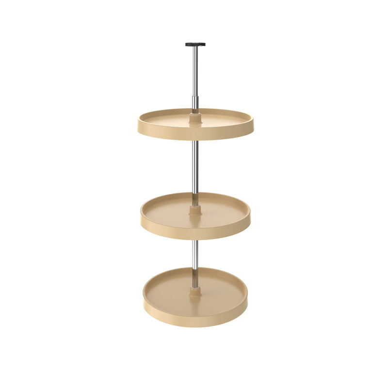 Plateau tournant 18 po Almond Value Line, H 31 po x l 18 po x P 18 po, Amande, 18