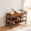 Banc à langer tout en bois brun-486385479