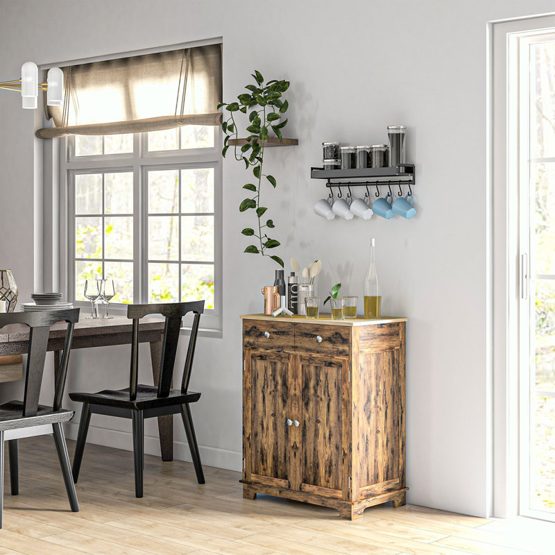 Storage Wood Console Table with 2 Drawer