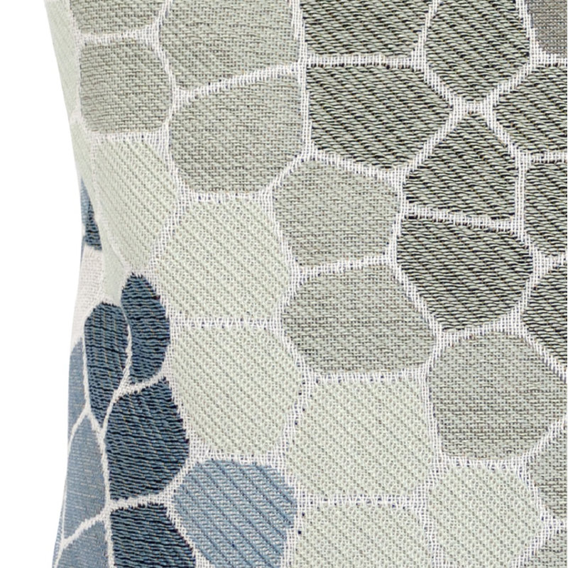 Housse et insert de coussin carré Cobblestone, Gris / Bleu