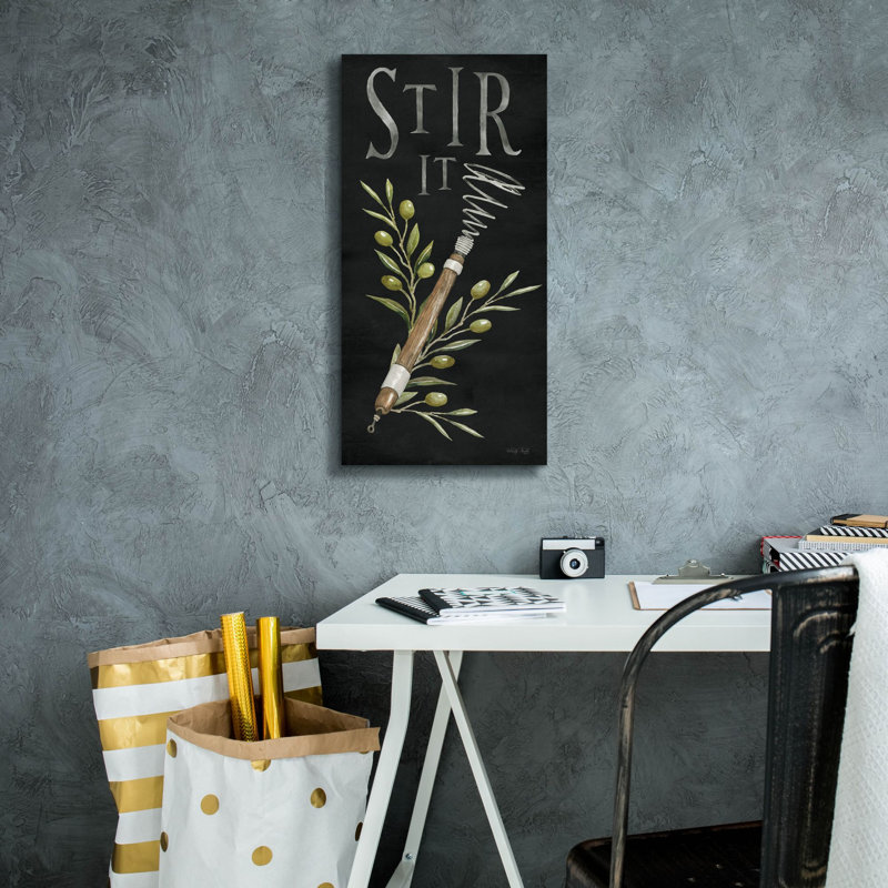 'Stir It' by Cindy Jacobs, Canvas Wall Art, 24" H x 12" W x 0.75" D