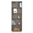 5-Shelf Bookcase, Gray Finish