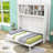 Aroara Space-Saving Queen Murphy Bed with Cabinet-1320249606