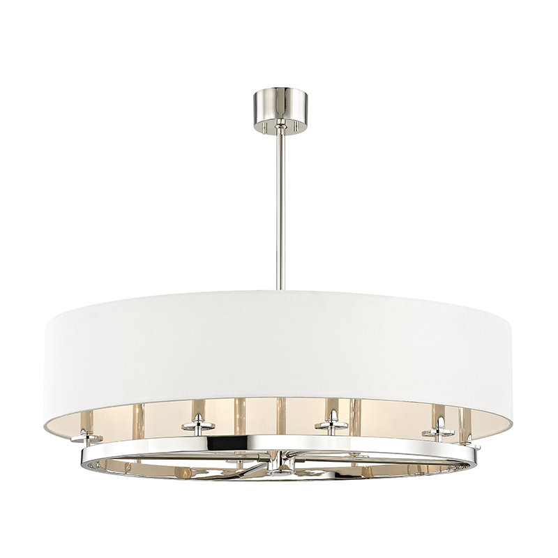 Durham 8 - Light Chandelier, Polished Nickel