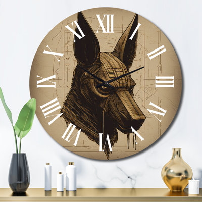 Horloge murale Anubis
