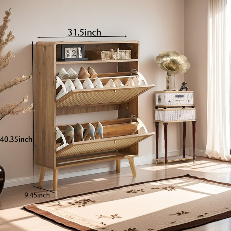 Pour la maison, le vestibule, la chambre à coucher et la porte, étagère à chaussures, Naturel