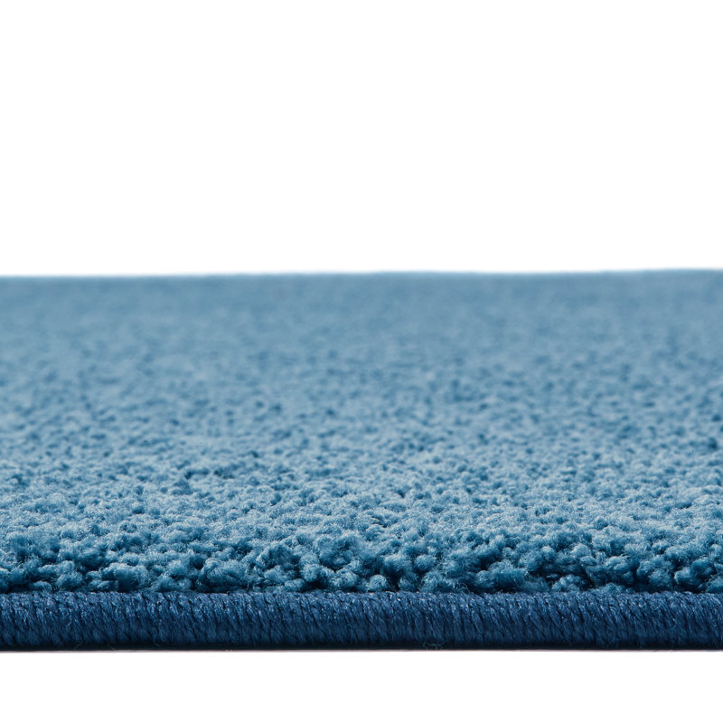 Tapis bleu denim touffeté KIDpli, Rectangle de 6 pi x 9 pi