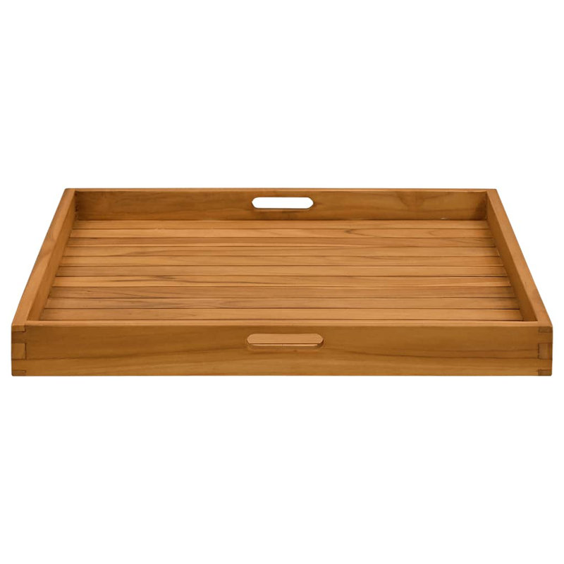 Futoshi Wood Tray, 2.8" H x 27.6" W x 27.6" D