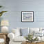 Summer Seagulls Crowding Shore, reproduction encadrée sous verre, conception de Sissi et Seb-645250614-645250616