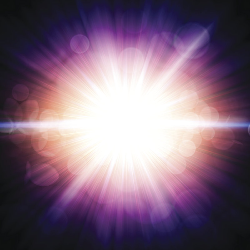 Abstrait soleil levant abstrait par Magnilion, H 12 po x l 12 po
