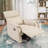 Curstyn Soft Upholstered Swivel and Rocker Manual Recliner-1200442800