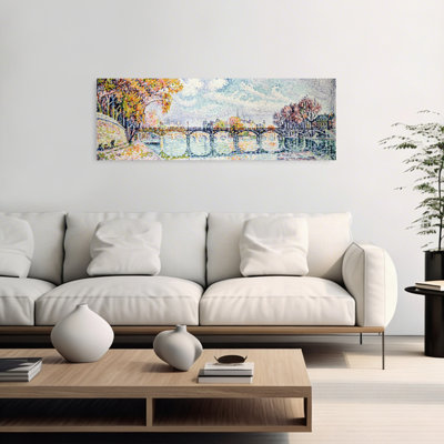 Le Pont Des Arts 1928 Classic Impressionist Retro Architecture Wall Art
