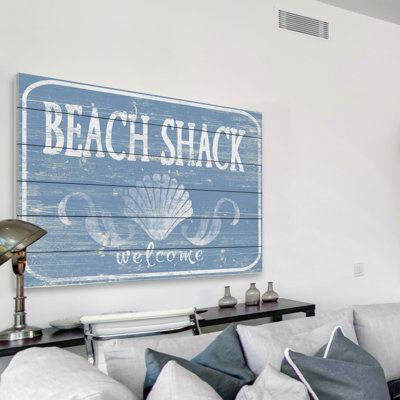 «My Beloved Shack», impression d'art textuel sur bois sans cadre