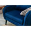 Chaise d'appoint, pieds en bois massif KD avec peinture. Le tissu recouvre le siège. Avec un coussin.-1480464164