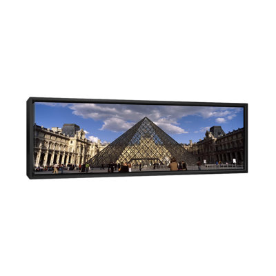 " Pyramid In Front Of A Building, Louvre Pyramid, Musee Du Louvre, Place Du Carrousel, Paris, Ile-de-France, " by Panoramic Images
