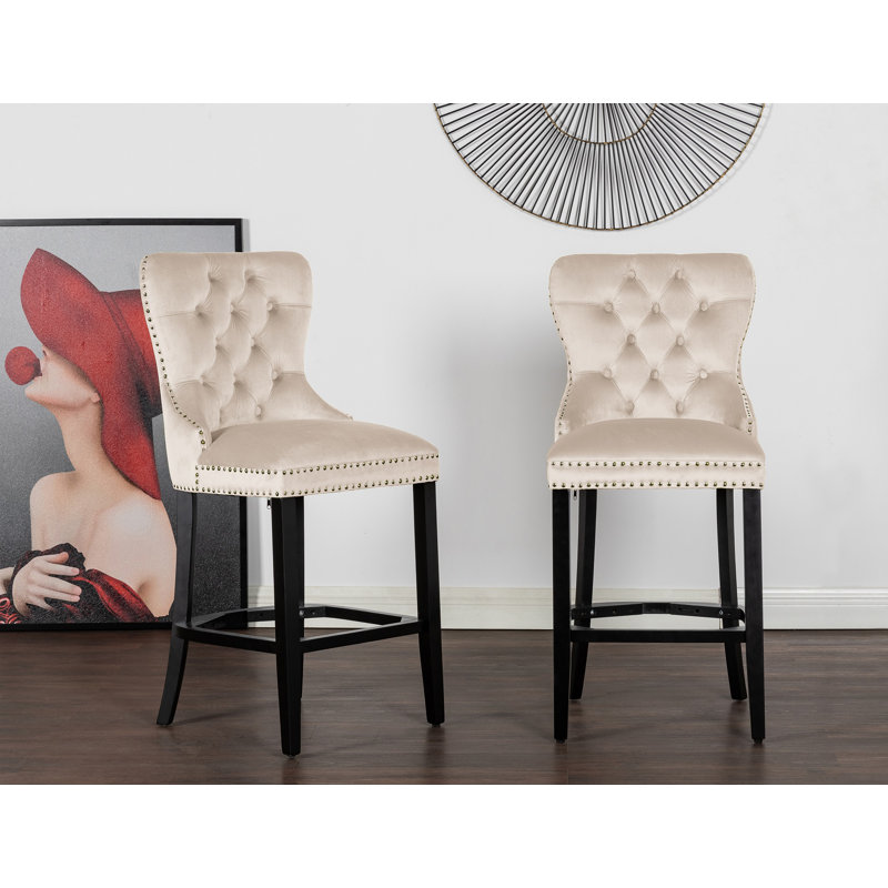 Cantu Bar Stool, Beige