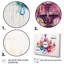 Luminaire lustre baroque rose Brilliance IV - ensemble de décorations murales multiples