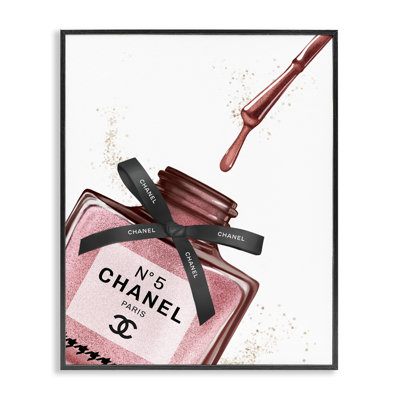 «Makook Nail Vernis Brush Drip Pink Fashion Design», impression