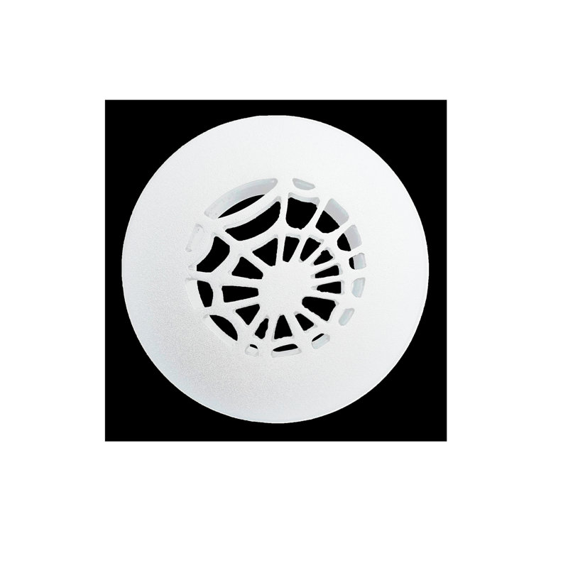 Évent d'aération rond 4 po Spooky Gothic (taille totale de la plaque frontale: 5 1/2 po), Noir thermolaqué
